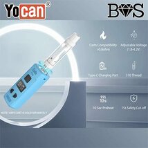 新品 Yocan Kodo Pro 紫 510規格 液晶付き コンパクトバッテリー Vape mini Mod ヴェポライザー　電子タバコ　ベイプ_画像4