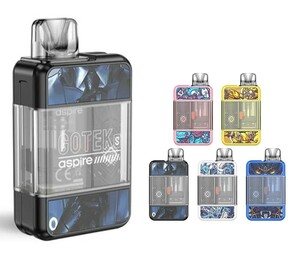 新品 Aspire GoTek S Pod System Kit 650mAh 4.5ml　ブラック　電子タバコ　アスパイア　ゴーテックS　ポッド　ベイプ