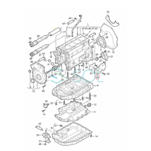 VW ジェッタ3(1K2) ジェッタ4(162 163 AV3 AV2) シロッコ(137 138) シャラン(7N1 7N2) オイルセパレーター ガスケット付 06H103464L_画像4