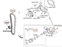 タイミングベルト 等 3点セット ダイハツ ムーヴ L150S L160S ムーヴラテ L550S L560S タント L350S L360S ミラアヴィ L250S L260S_画像8