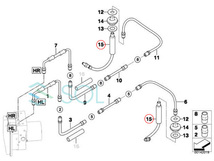 BMW E30 E60 E61 リア ブレーキホース 左右共通 318i 320i 325i M3 525i 530i 540i 545i 550i M5 34321159890 34321154327 34321154904_画像5