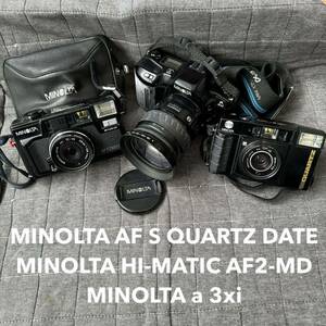 MINOLTA AF-S QUARTZ DATE/HI-MATIC AF2-MD/α 3xi カメラ ミノルタ ジャンク