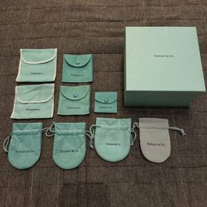 TIFFANY&Co ティファニー 箱 BOX ジュエリーポーチ アクセサリーポーチ 巾着袋 ポーチ 空箱