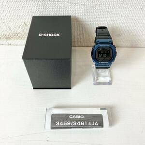 505＊中古品 G-SHOCK カシオ GMW-B5000 メタルブルー×ブラック タフソーラー 腕時計 メンズ 動作確認済み＊