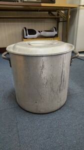 COQ618 寸胴鍋 直径(内径)約33㎝/高さ(内径)約33㎝ 両手鍋 業務用 厨房用品 調理器具 中古 汚れあり 現状品 