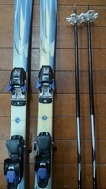 C870 ROSSIGNOL TWIN LIBERTY Ⅱ 158㎝ スキー板&ストック ロシニョール 現状品 一応JUNK_画像3