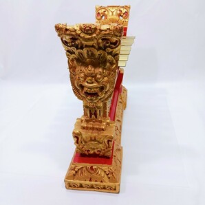 インドネシア 民族楽器 ガムラン グンデル バリ 鉄琴 GAMELAN 木彫り 木製 置物 オブジェの画像7