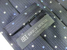 ◆ブリックハウス　BRICKHOUSE　by Tokyo Shirt ◇中古品◆難あり◆ネクタイ◆水玉の柄・紺色系☆第30弾☆ブランドがいっぱい☆30-289☆_画像9