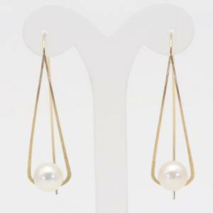 * Agete * hook earrings pearl K10 evasion . Aragaki Yui san have on agete ( tube 8_778)