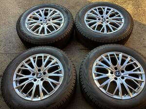 M6724 美品 Lehrmeister L-F First 18インチ 8J +30＆235/65R18 スタッドレス 4本 レクサス RX 専用品