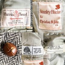 美品 Stanley Blacker×Harris Tweed 『漂う高級感』 スタンリーブラッカー ハリスツイード テーラードジャケット_画像10