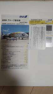 ANA株主優待券（グループ優待券付） 3枚セット 有効期限2024.11.30まで　