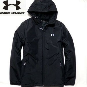 新品◆アンダーアーマー コールドギア 中わたジャケット フードブルゾン 黒 XLサイズ◆撥水 UNDER ARMOUR Cold Gear