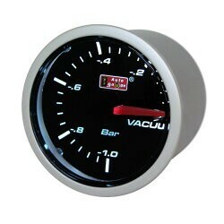  brace auto gauge 52φ 2inch smoked meter vacuum meter [52-ASM VASWL 270]