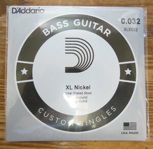 *D'Addario XLB032 electric bass rose string nickel 0.032 Long Scale*