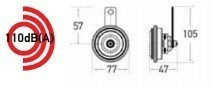 【ドイツ HELLA/ヘラー社製】CLASSIC HORN SET 自動車用 クラッシック ホーン セット ディスク タイプ 3AM 012 588-151_画像2