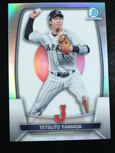 【499枚限定-WBC】山田哲人 topps BOWMAN Chrome 2023 WBCインサートカード 野球 日本代表 シリアルナンバー入りカード