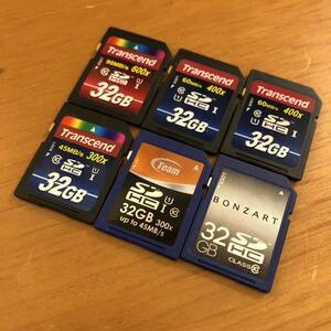 SDカード32GB 6個 USED1140