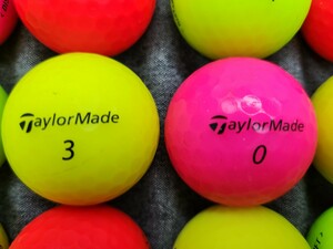 ロストボール 　テーラーメイド Taylor Made　DISTANCE＋SOFT 　マットカラー4色　30個