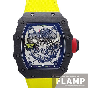 RICHARD MILLEli car -ru Mill RM35-02 automatic rough . L nadaru black TPT carbon velcro strap [ used ]