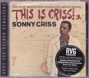 ■新品■Sonny Criss ソニー・クリス/this is Criss!(CUT OUT CD) カット盤