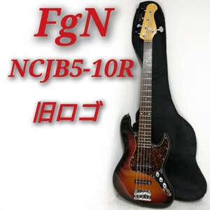 FgN NCJB5-10R FUJIGEN フジゲン Neo Classic SERIES ネオクラシック 5弦ベース JAZZ BASS ジャズベース 旧ロゴ 動作品