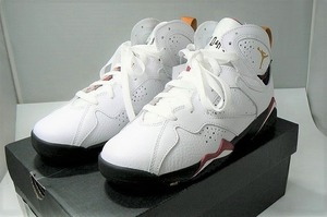 【未使用】 ナイキ NIKE NIKE AIR JORDAN 7 RETRO GS 24cm エアジョーダン ハイカット スニーカー ホワイト、ブラック系