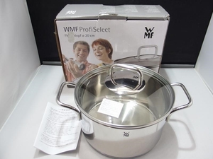 期間限定セール ヴェーエムエフ WMF ProfiSelect 20cm ステンレス両手鍋 3.3L(1?2人用) IH対応 ガラス蓋