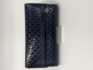 グッチ GUCCI シャイニー マイクロ 長財布 ロイヤルブルー 258405・0416