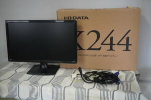 Ｉ・Ｏ ＤＡＴＡ　LCD-MF244XBーB　液晶モニター　元箱付き