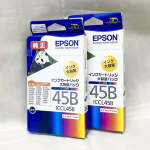 ☆未使用品！エプソン/EPSON純正！インクカートリッジ 45B！×2個セット！(CC0166)「クリックポスト185円送料」☆