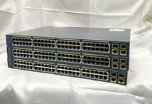 ☆3台セット！CISCO Catalyst2960Series PoE-48 WS-C2960-48PST-L V05 (CC0049)「140サイズ」☆ _画像1