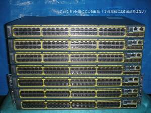 ☆7台セット！Cisco Catalyst 2960S [WS-C2960S-48TS-L]！(#F8-626)「170サイズ」☆ 