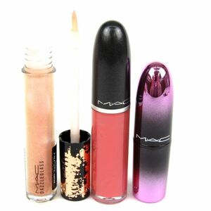  Mac lipstick etc. retro mat /dazru glass other 3 point set together cosme lady's MAC