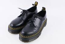 ドクターマーチン Dr.Martens　クアッド 3 ホール シューズ　1461　ＵＫ7　26ｃｍ　ブラック　厚底　超美品_画像1