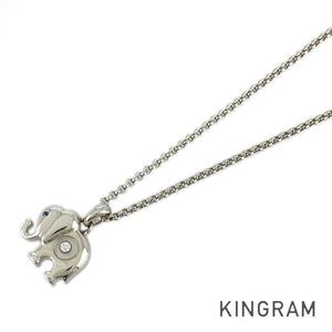  Chopard necklace K18WG sapphire diamond ste[ used ]