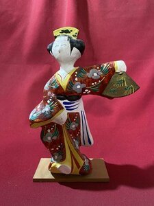 ｃ◆6*　張り子 人形　１点　踊る舞子　三春人形踊り子　郷土民芸　民芸品　置物　/　B01上