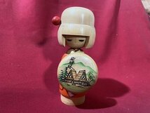 ｃ◆**　こけし　飛騨路　コケシ　KOKESHI　民芸品　おみやげ　郷土玩具　約16㎝　/　B19上_画像1