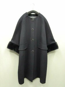 23年 フォクシー FOXEY ★定価￥561000（税込）★限定　袖ミンクファー　カシミヤ　コート　サイズ40　 Aria アリア 43859