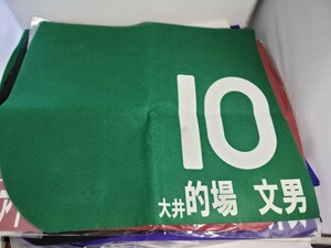 的場文男 実使用 ゼッケン 非売品 ゼッケン 大井 JRA 地方競馬　ウマ娘