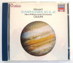 MOZART SYMPHONIES 40&41　モーツァルト 交響曲 第40番＆第41番 New Philharmonia Orchestra CARLO MARIA GIULINI　西ドイツ　輸入盤CD