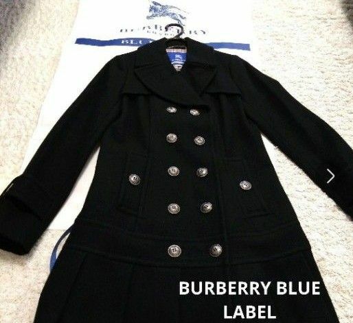 BURBERRY 　BURBERRY BLUE LABEL　ウール コート ブラック 黒