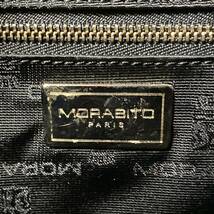 美品 MORABITO BLACK レザー シルバー金具 モラビト ブラック 黒 ハンドバッグ トートバッグ ショルダー ボストンバッグ_画像10