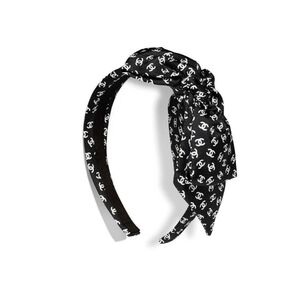 CHANEL シャネル カチューシャ ココマーク リボン リュバン ブラック 黒 ホワイト 白 ココマーク ヘアアクセサリー 新品