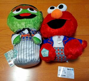 超美品 非売品 ジャンボ 約４０cmコラボぬいぐるみ SHINee×SESAME STREET オニュ テミン