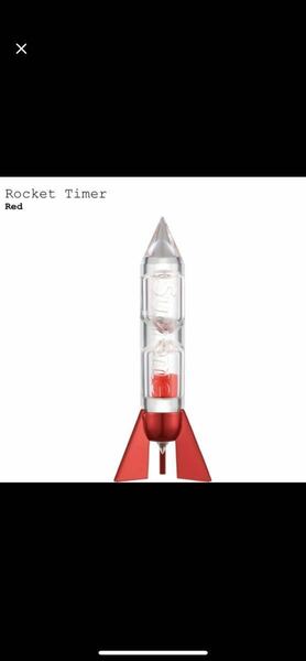 2023SS Supreme Rocket Timer シュプリーム ロケット タイマー 砂時計 2分　新品未使用 赤 レッド　送料無料