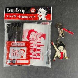 m75*Betty Boop ベティちゃん [キーホルダー(倖田來未コラボ？)/スライダー付収納バッグ A7サイズ] ベティーブープ キャラクターグッズ