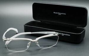 【美品】Masaki Matsushima マサキマツシマ メガネ MF-1241-3眼鏡 ホワイト　メンズ 男性 日本製