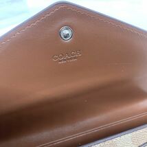 新品未使用　コーチ COACH 長財布 F31547 レディース ソフトウォレットレザー カーキシグネチャ_画像8