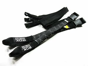 ROK straps ストレッチストラップ MCタイプ 2本セット / ブラック リフレクティブ